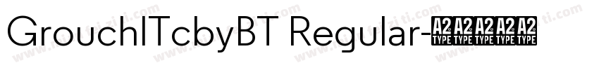 GrouchlTcbyBT Regular字体转换